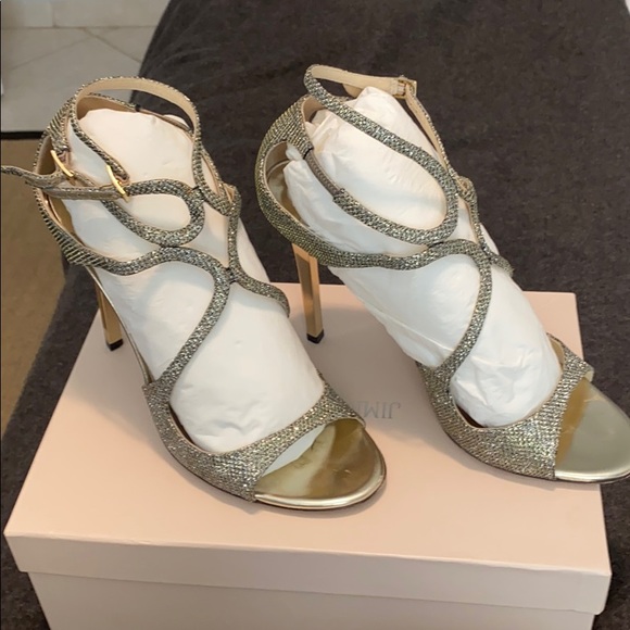 Jimmy Choo Lame Glitter Shoe - Picture 7 of 9